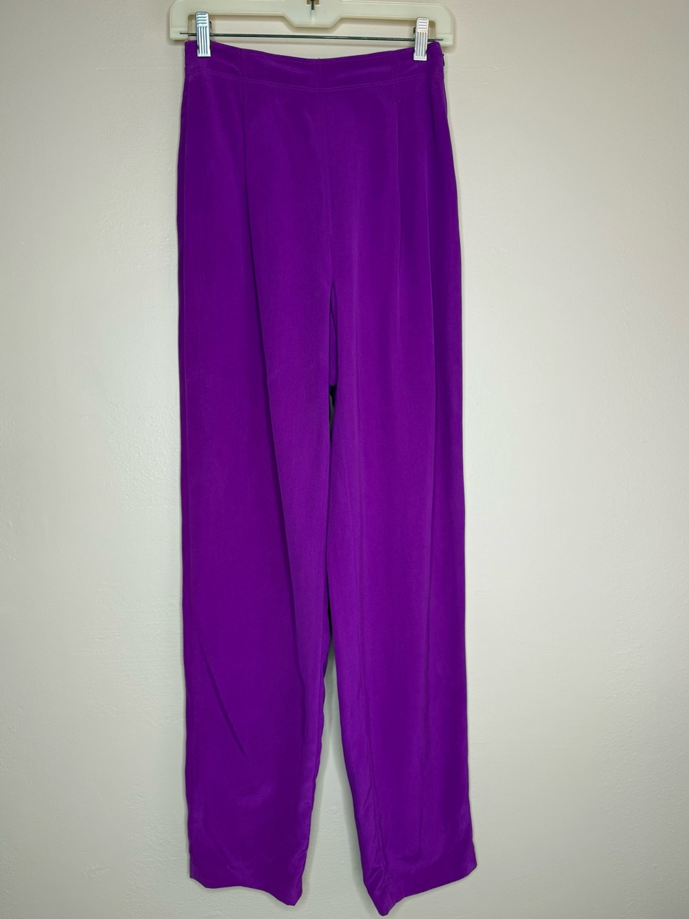 Dana Buchman Silk Vintage Vibrant Purple Pants Lined High Rise Size 6